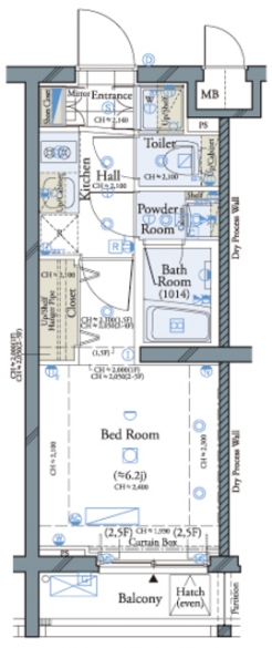 コンシェリア品川　ＴＨＥ　ＲＥＳＩＤＥＮＣＥの間取り図