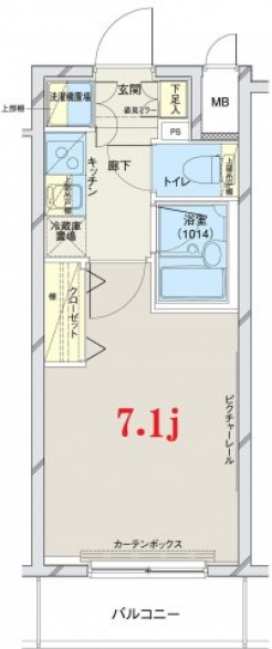 コンシェリア門前仲町の間取り図