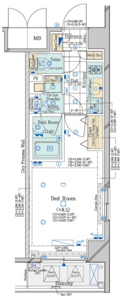 コンシェリア東京　ＢＡＹＳＩＤＥ　ＣＯＵＲＴの間取り図