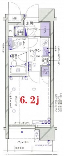 パレステュディオ芝浦Ｃｉｔｙの間取り図