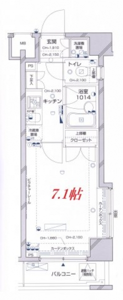 パレステュディオ新宿パークサイドの間取り図