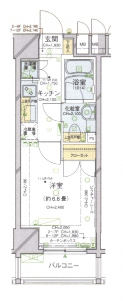 パレステュディオ麹町の間取り図