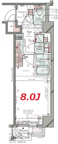 コンシェリア池袋 ＴＨＥ ＲＥＳＩＤＥＮＣＥ ＥＡＳＴの間取り図