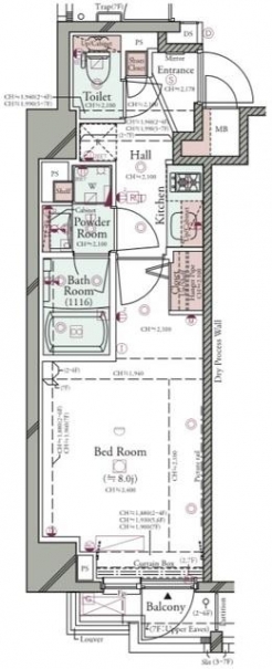 コンシェリア池袋 ＴＨＥ ＲＥＳＩＤＥＮＣＥ ＥＡＳＴの間取り図