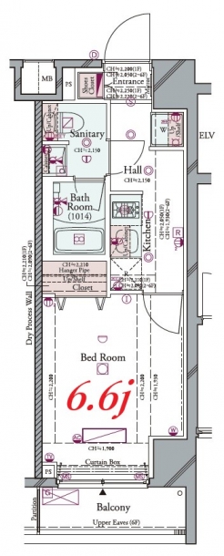 コンシェリア品川 ＢＡＹＳＩＤＥ ＣＯＵＲＴの間取り図