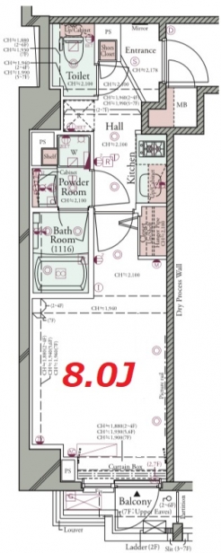 コンシェリア池袋 ＴＨＥ ＲＥＳＩＤＥＮＣＥ ＷＥＳＴの間取り図