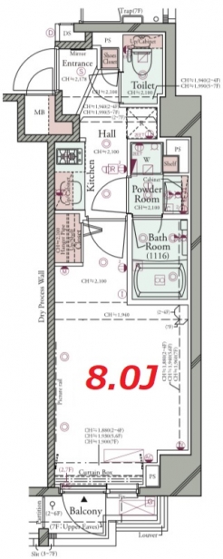 コンシェリア池袋 ＴＨＥ ＲＥＳＩＤＥＮＣＥ ＷＥＳＴの間取り図