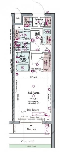 コンシェリア品川南 ＴＨＥ ＧＲＡＮＤ ＲＥＳＩＤＥＮＣＥの間取り図