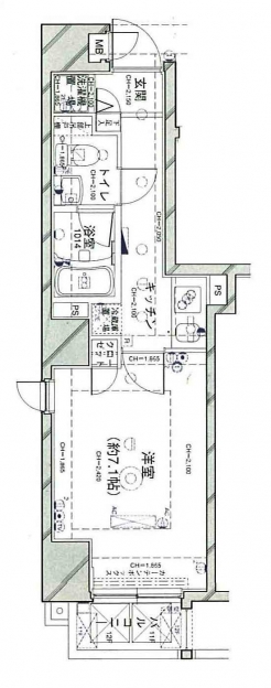 パレステュディオ六本木の間取り図