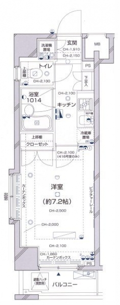 パレステュディオ新宿パークサイドの間取り図