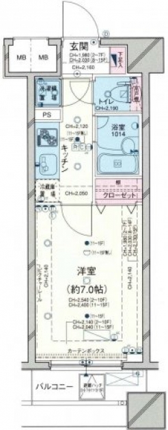 パレステュディオ池袋駅前の間取り図