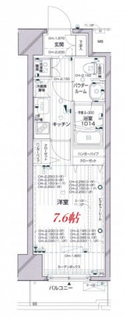 パレステュディオ渋谷本町の間取り図