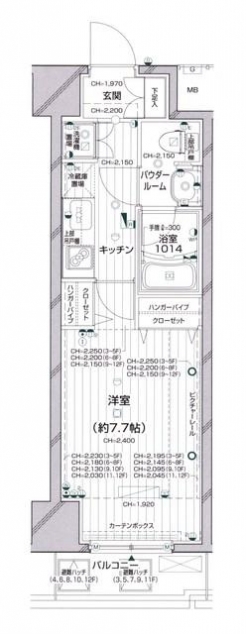 パレステュディオ渋谷本町の間取り図