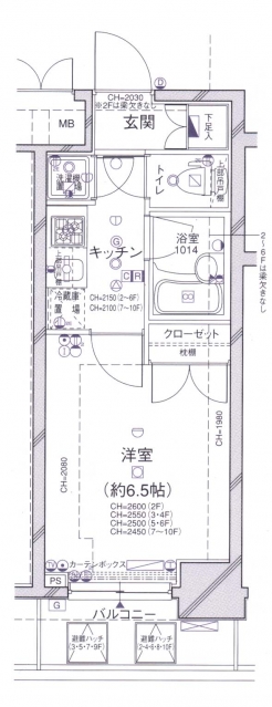 パレステュディオ広尾の間取り図