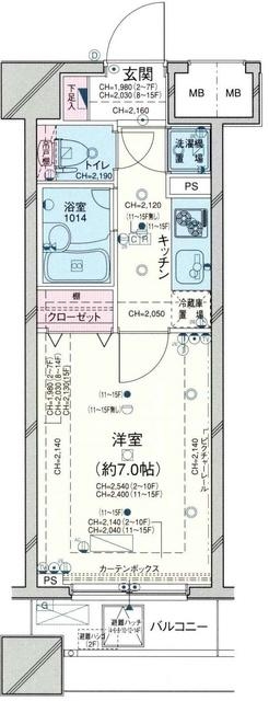 パレステュディオ池袋駅前の間取り図