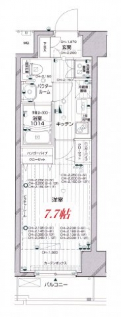 パレステュディオ渋谷本町の間取り図