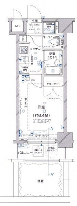 パレステュディオ虎ノ門の間取り図