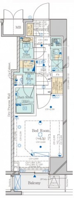 コンシェリア新橋 ＭＡＳＴＥＲ’Ｓ ＶＩＬＬＡの間取り図