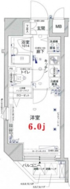 ＣＯＮＣＩＥＲＩＡ新橋の間取り図