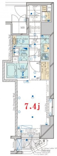 コンシェリア新橋 ＭＡＳＴＥＲ’Ｓ ＶＩＬＬＡの間取り図