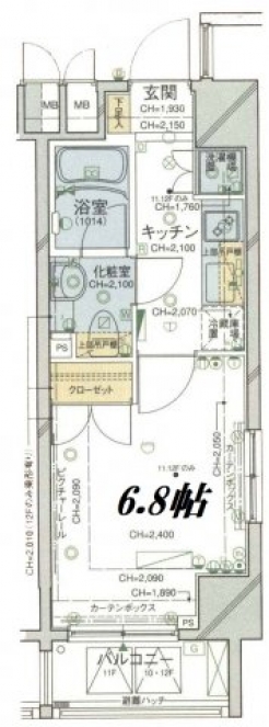 パレステュディオ麹町の間取り図