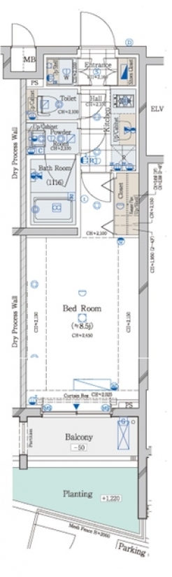 コンシェリア東京　ＴＨＥ　ＲＥＳＩＤＥＮＣＥの間取り図